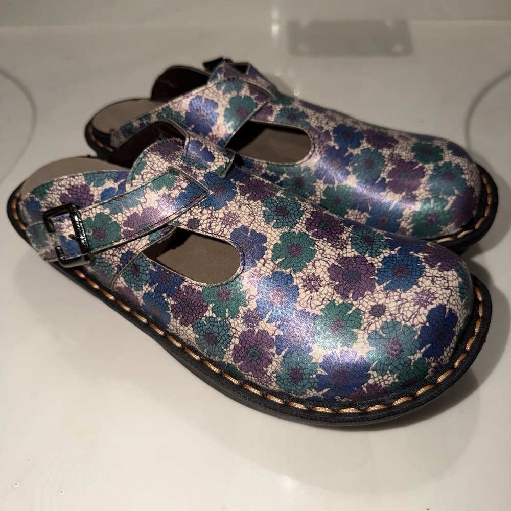 Ingaro Happy Nursing Shoes Slides Clogs Size 8.5 Women Multicolor Slip Resistant - Picture 4 of 9